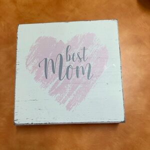 Best Mom Heart Wall Art Decor